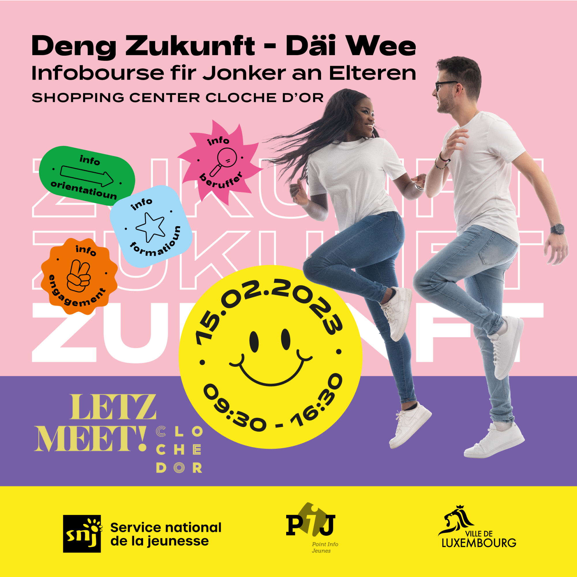 7 ème édition "Deng Zukunft, Däi Wee !" à La Cloche d'Or Shopping Center